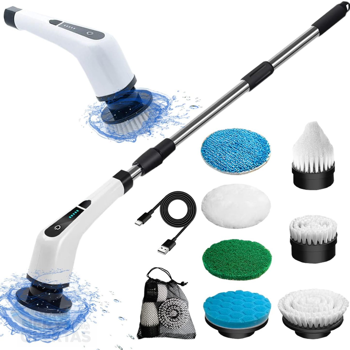 Cepillo eléctrico de Limpieza 7 en 1