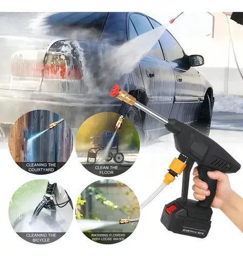 Hidrolavadora Portátil a Presión 88V con Doble Batería Recargable