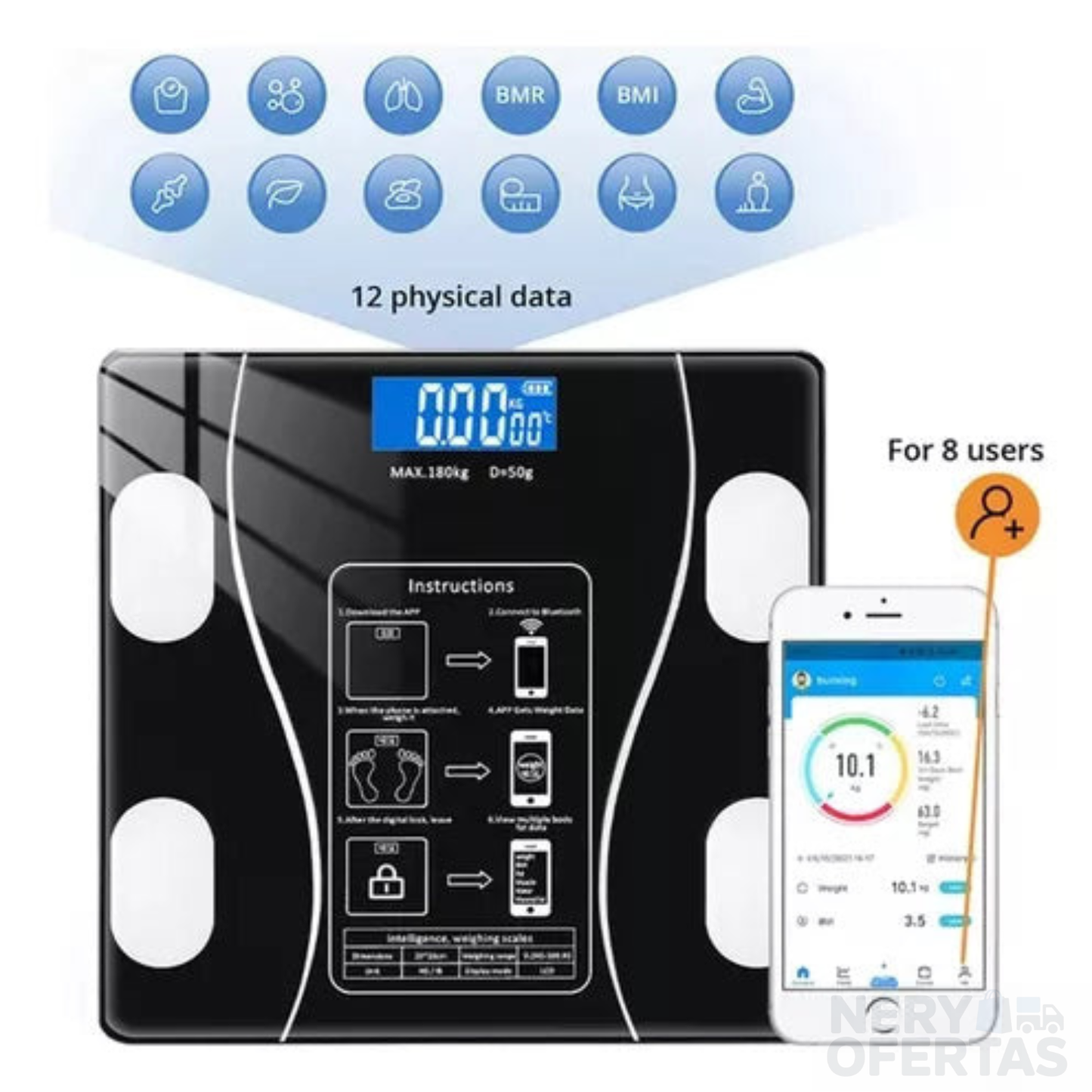 Balanza inteligente con Bluetooth