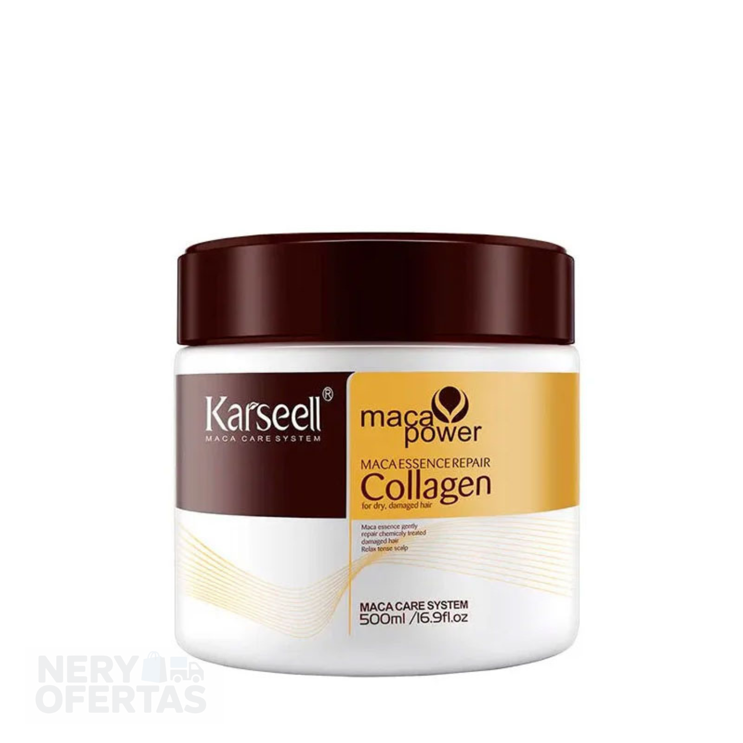 Máscara de Tratamiento Capilar de Colágeno  Karseell (Mascarilla+Aceite Hidratante)