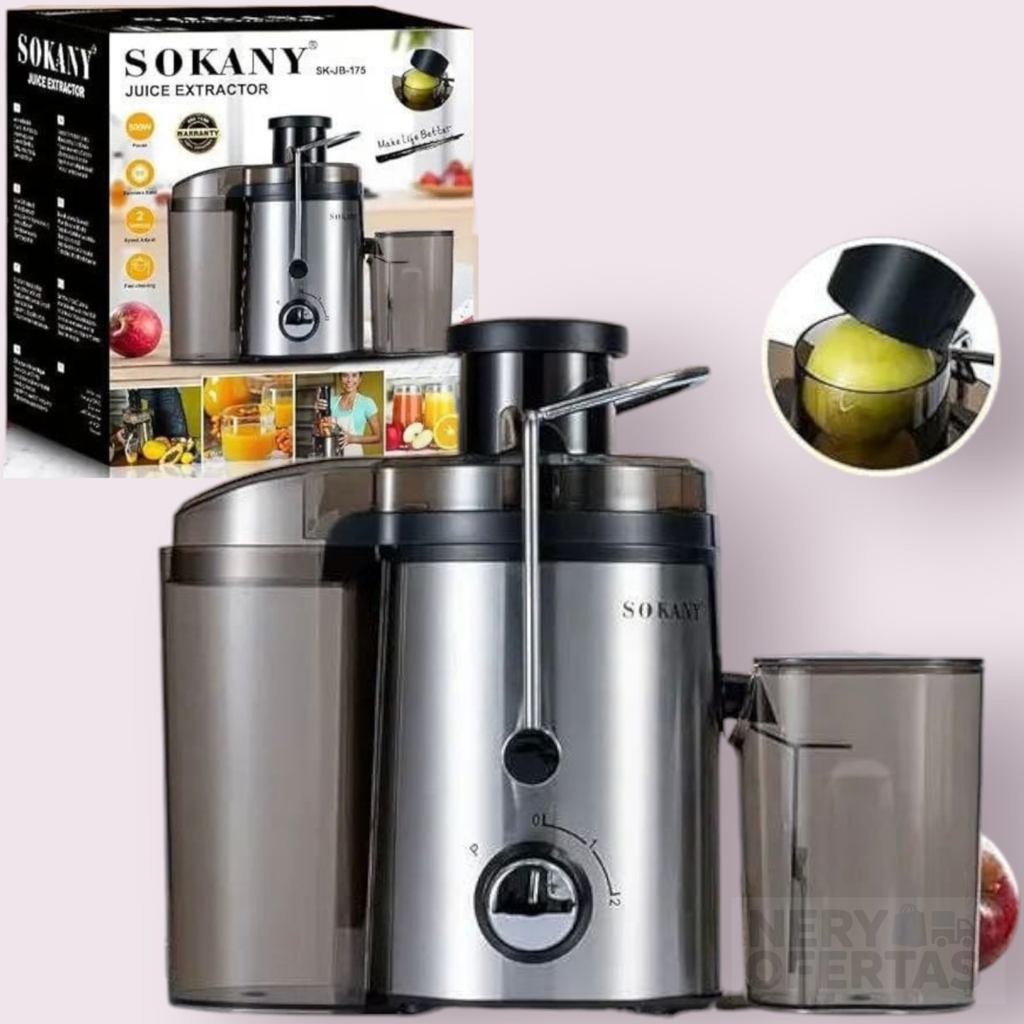 Extractor De Jugo Sokany 500w
