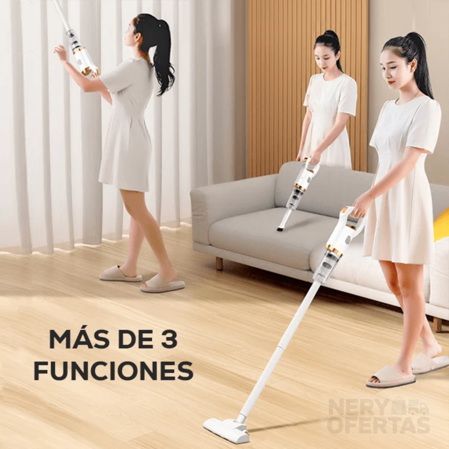 Aspiradora Recargable 3 En 1 Profesional